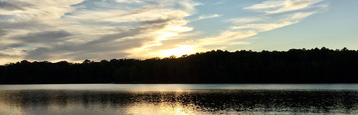 Island Creek Reservoir in Clarksville, VA
